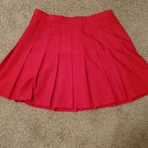 Vintage red tennis skirt